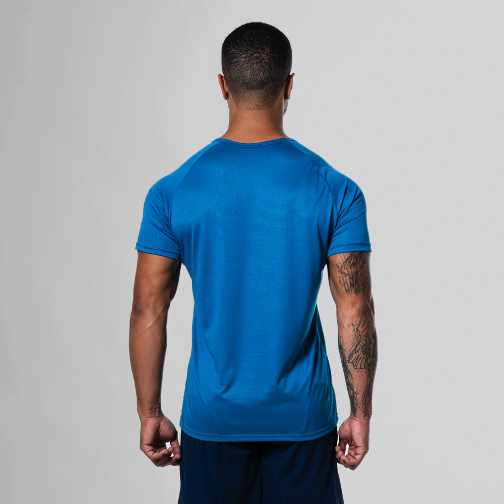 Camiseta Dry Fit Parallel Line Azul Safira