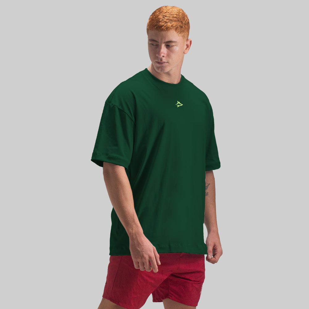 Camiseta Oversized Lupus Verde Floresta