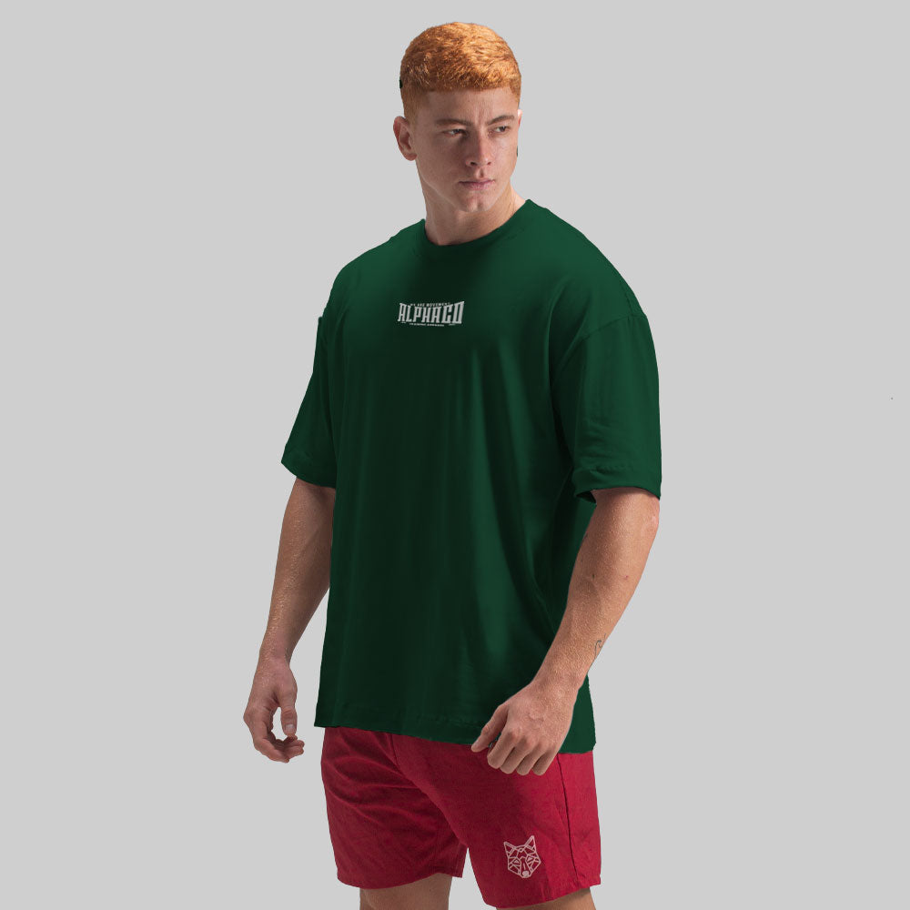 Camiseta Oversized Solid Verde Floresta
