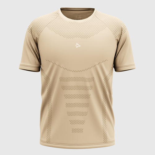 Camiseta Apex Dry Core Caqui - Sem Costura