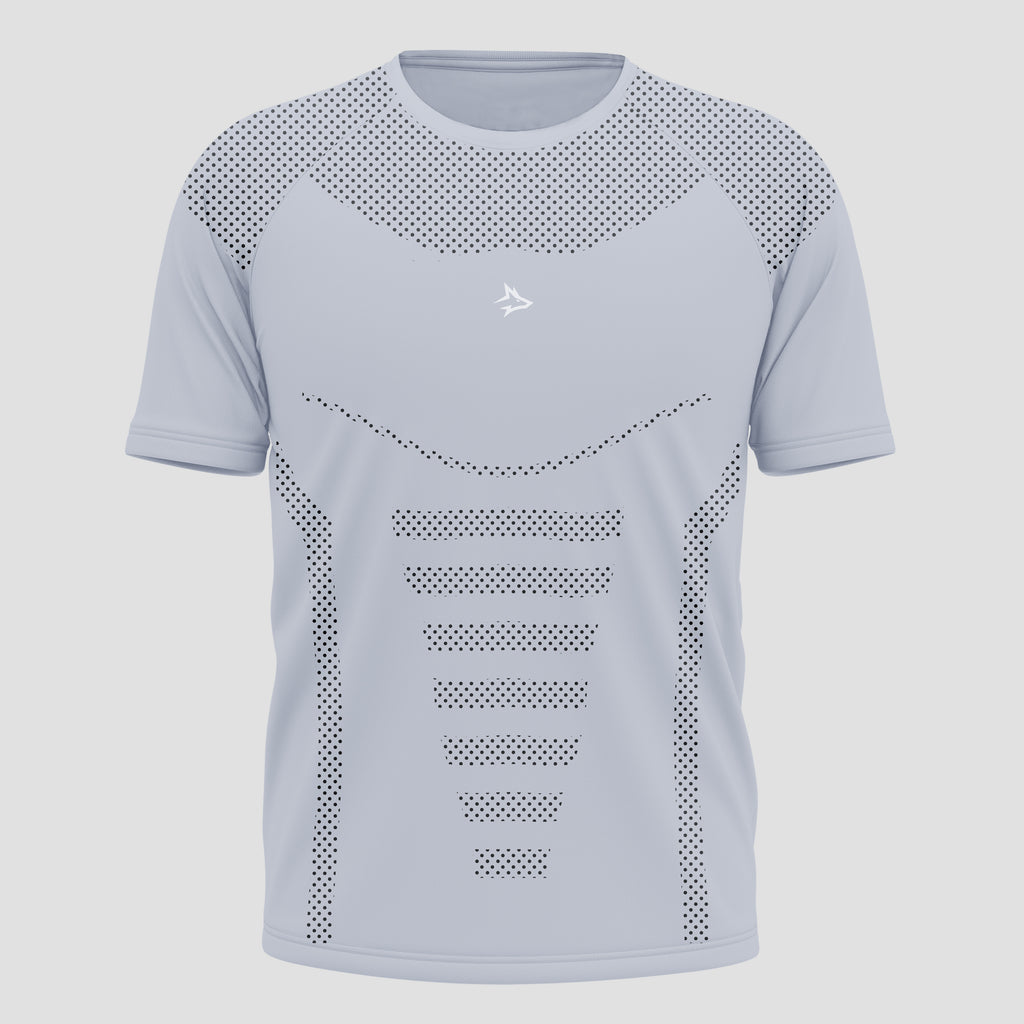 Camiseta Apex Dry Core Cinza Gelo - Sem Costura