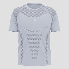 Camiseta Apex Dry Core Cinza Gelo - Sem Costura
