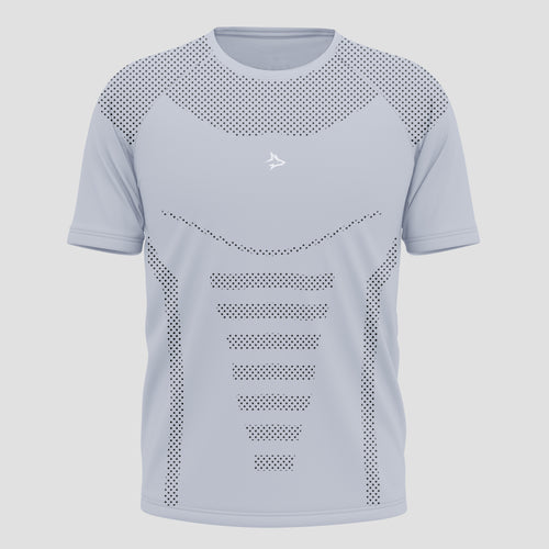 Camiseta Apex Dry Core Cinza Gelo - Sem Costura