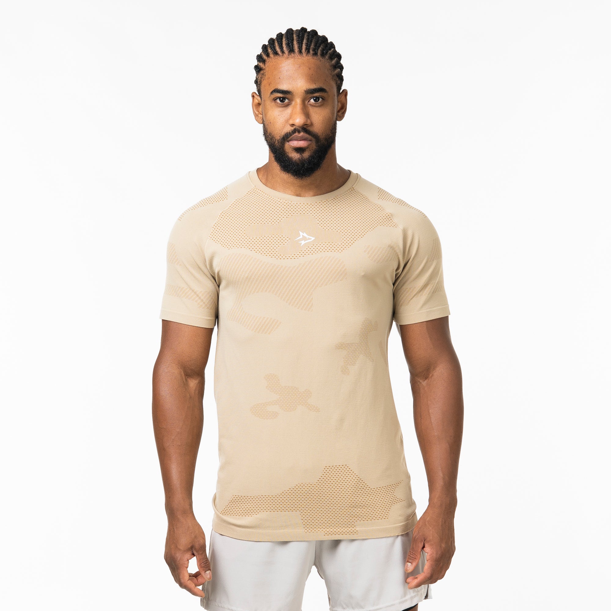 Camiseta Apex Dry Middle Lupus Caqui - Sem Costura