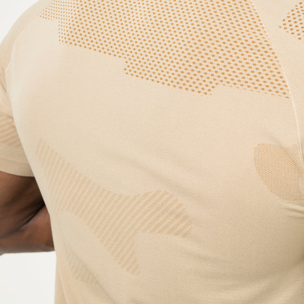 Camiseta Apex Dry Middle Lupus Caqui - Sem Costura