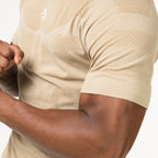 Camiseta Apex Dry Middle Lupus Caqui - Sem Costura