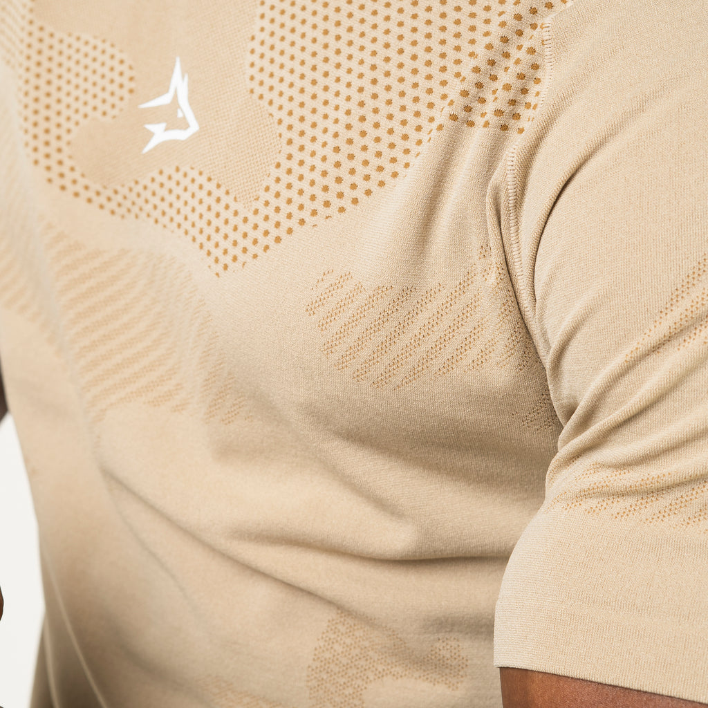 Camiseta Apex Dry Middle Lupus Caqui - Sem Costura