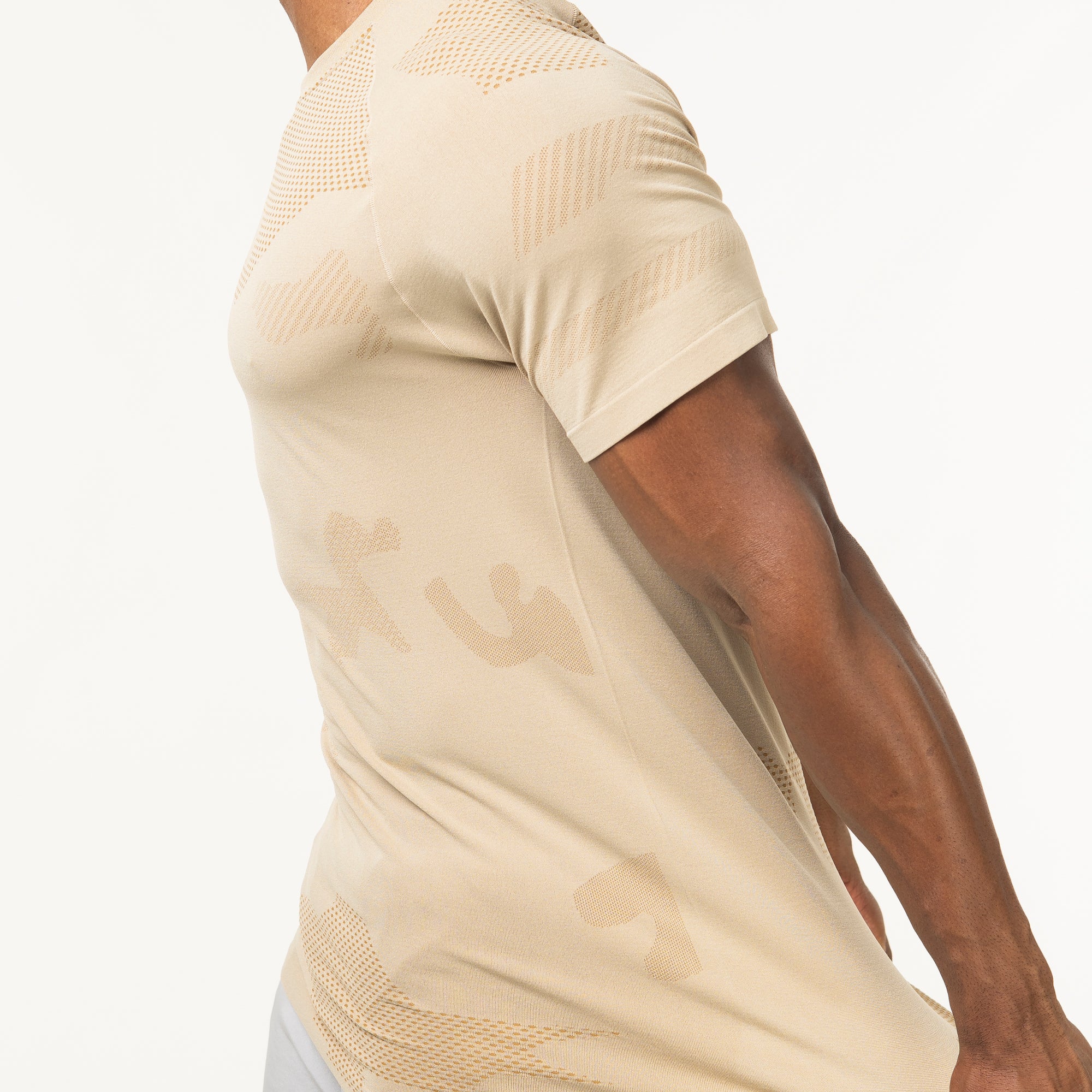 Camiseta Apex Dry Middle Lupus Caqui - Sem Costura