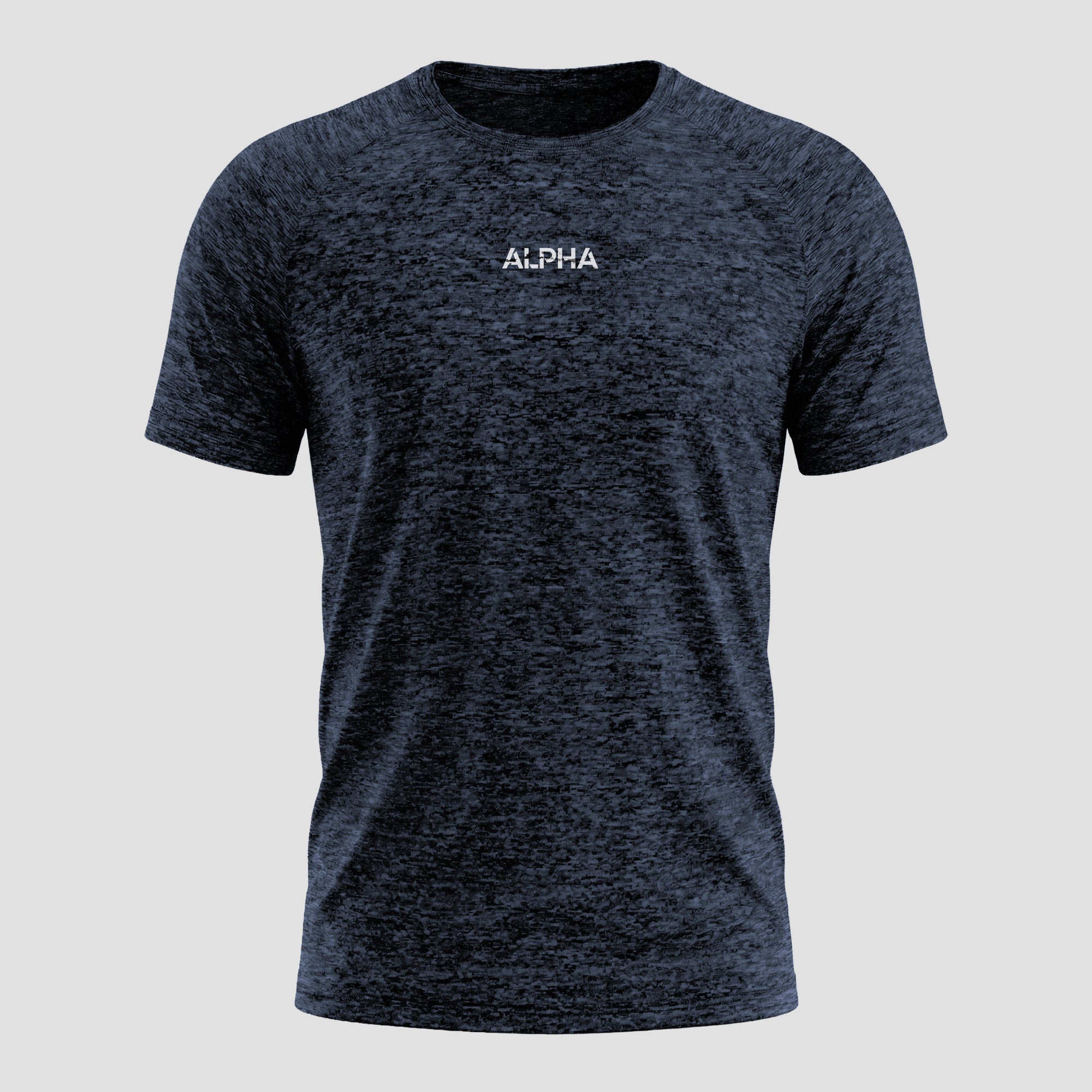 Camiseta Dry Fit Essential Mescla Marinho