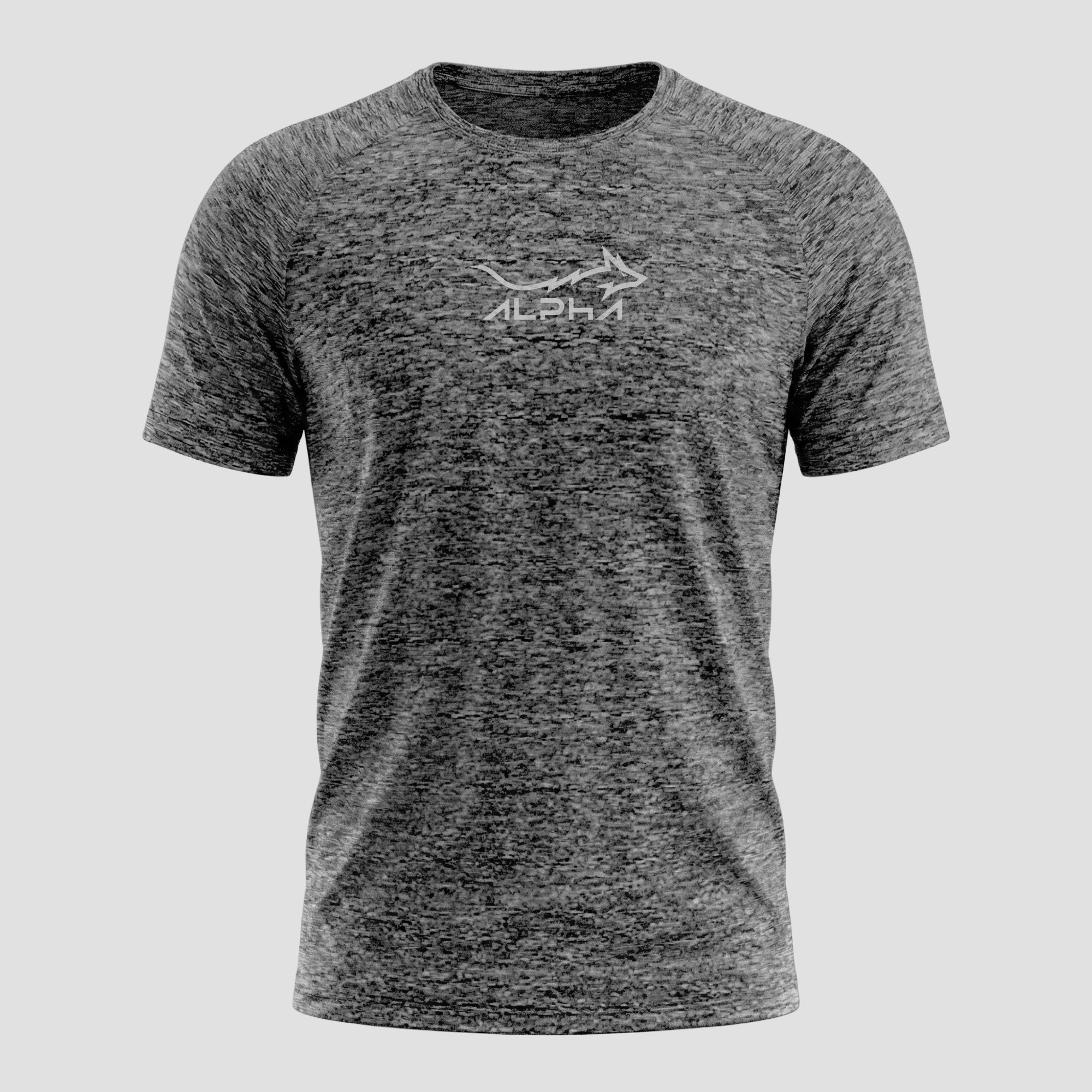 Camiseta Dry Fit Fluid Move Mescla Cinza