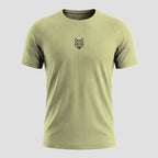 Camiseta Dry Fit Lobo Geométrico Verde Folha