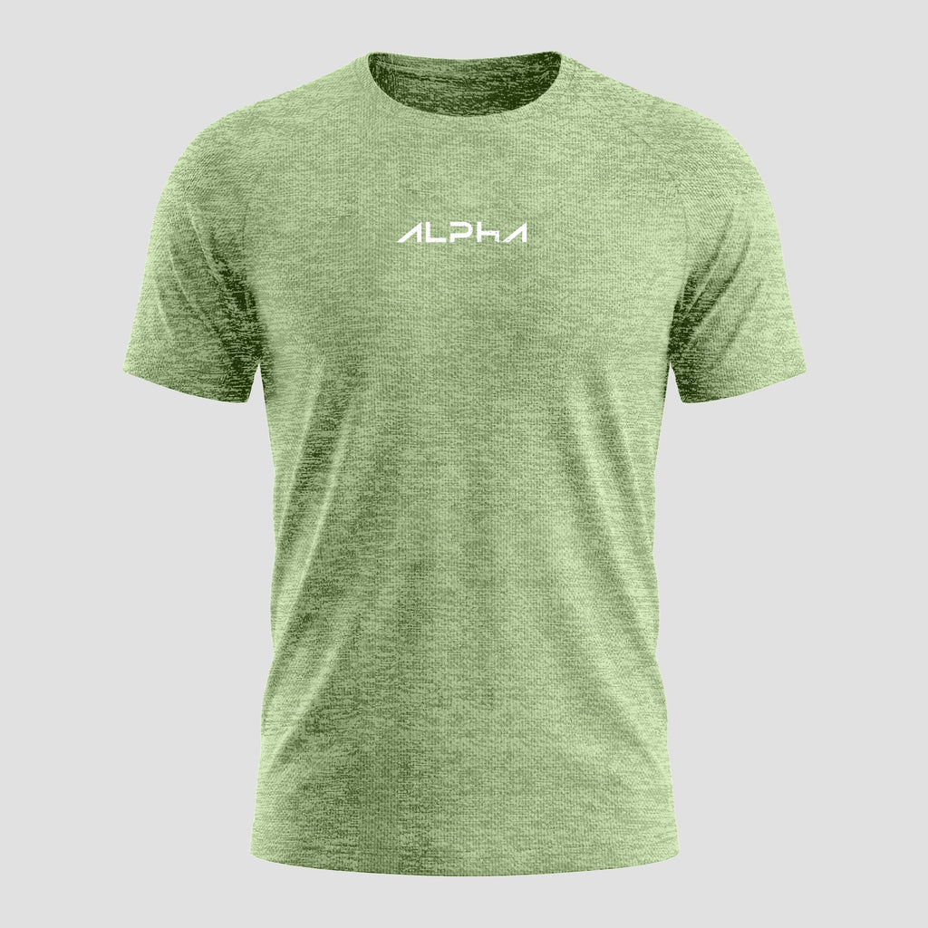 Camiseta Dry Fit New Fluid Mescla Verde Pistache