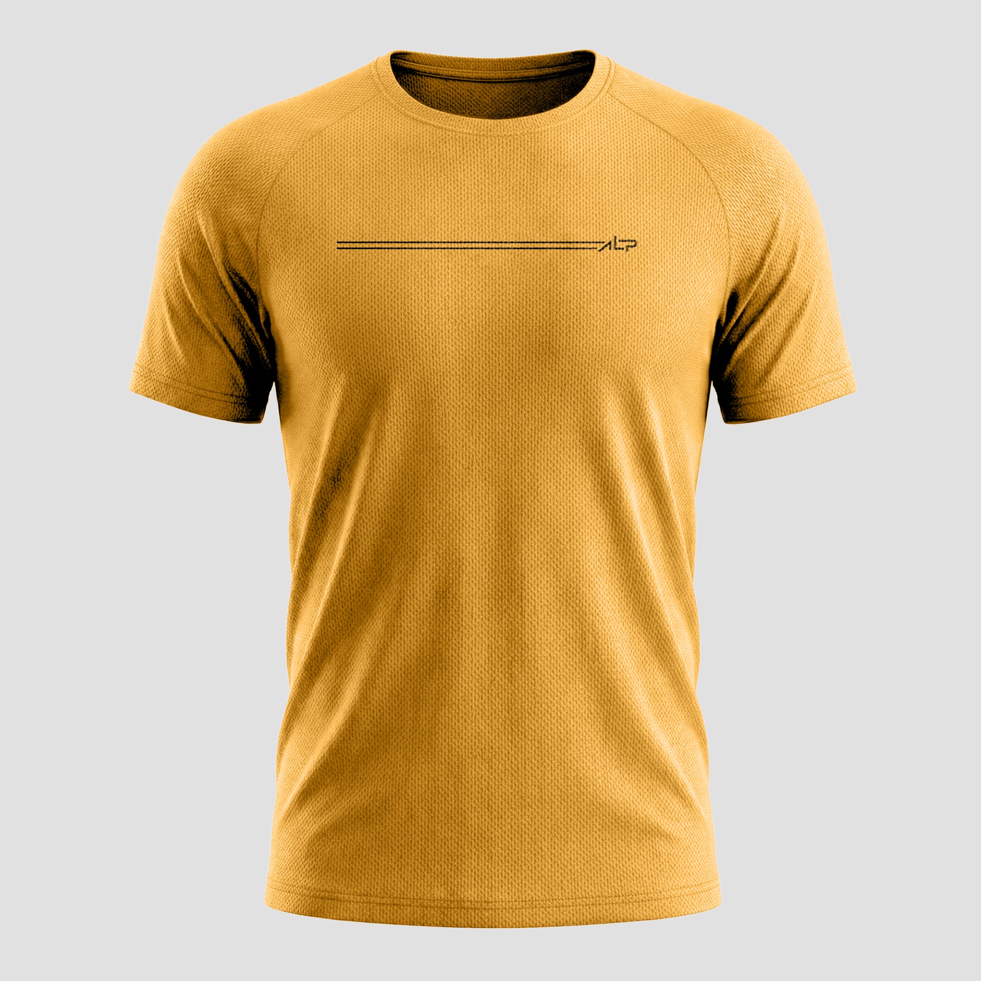 Camiseta Dry Fit Parallel Line Açafrão