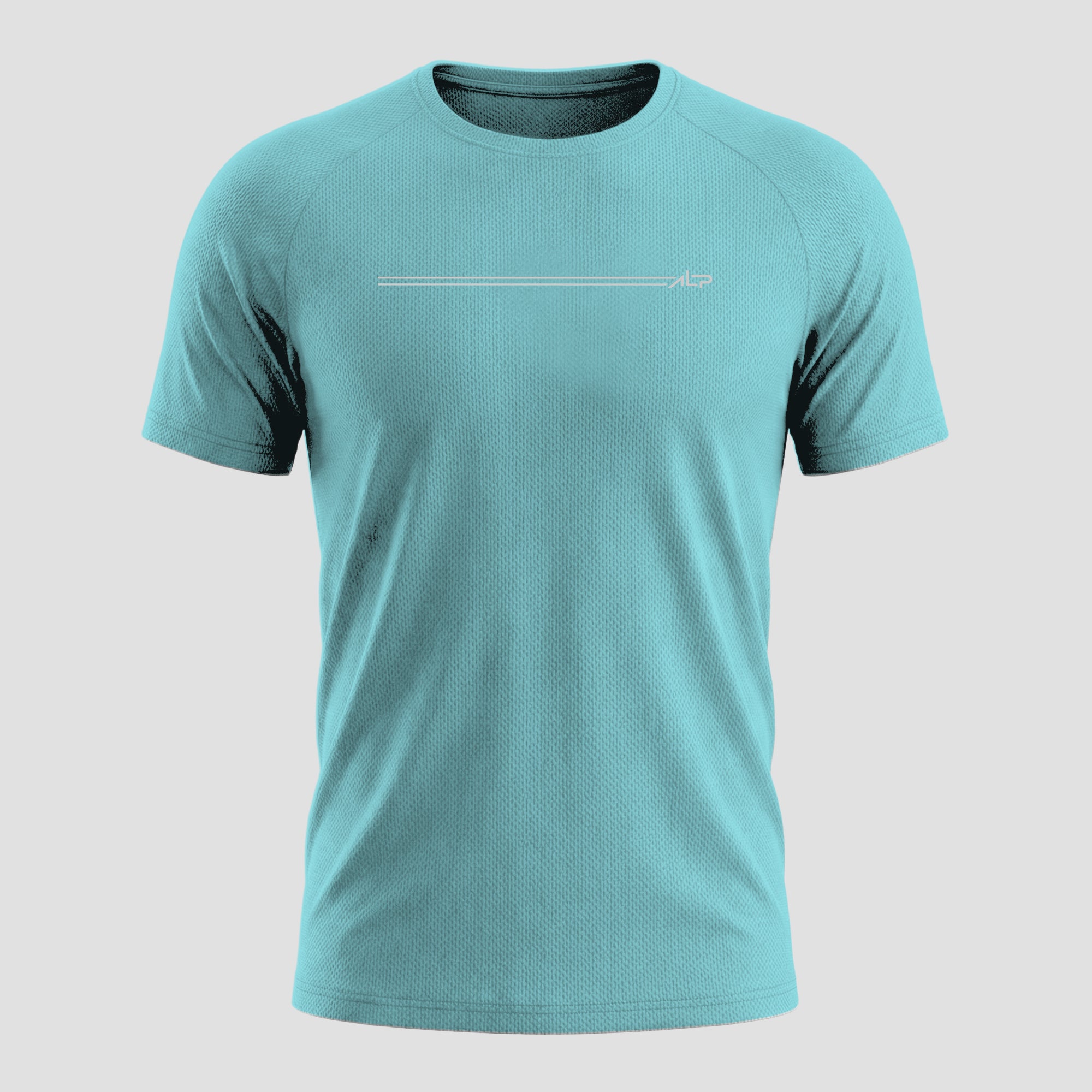 Camiseta Dry Fit Parallel Line Azul Pavão