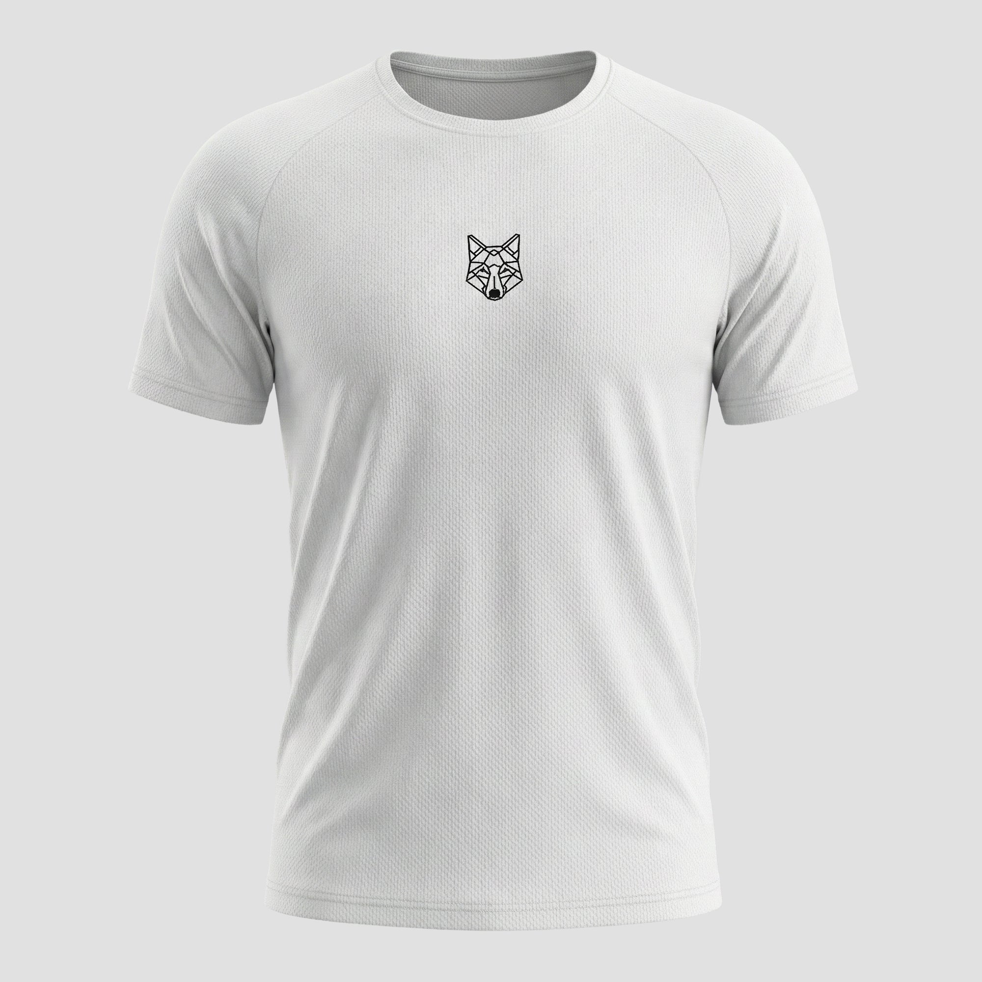 Camiseta Dry Lobo Geometrico Branco