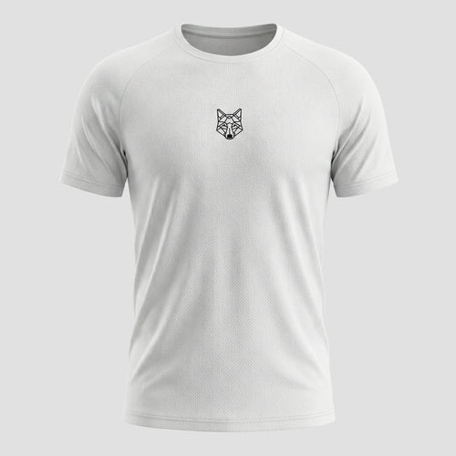 Camiseta Dry Lobo Geometrico Branco