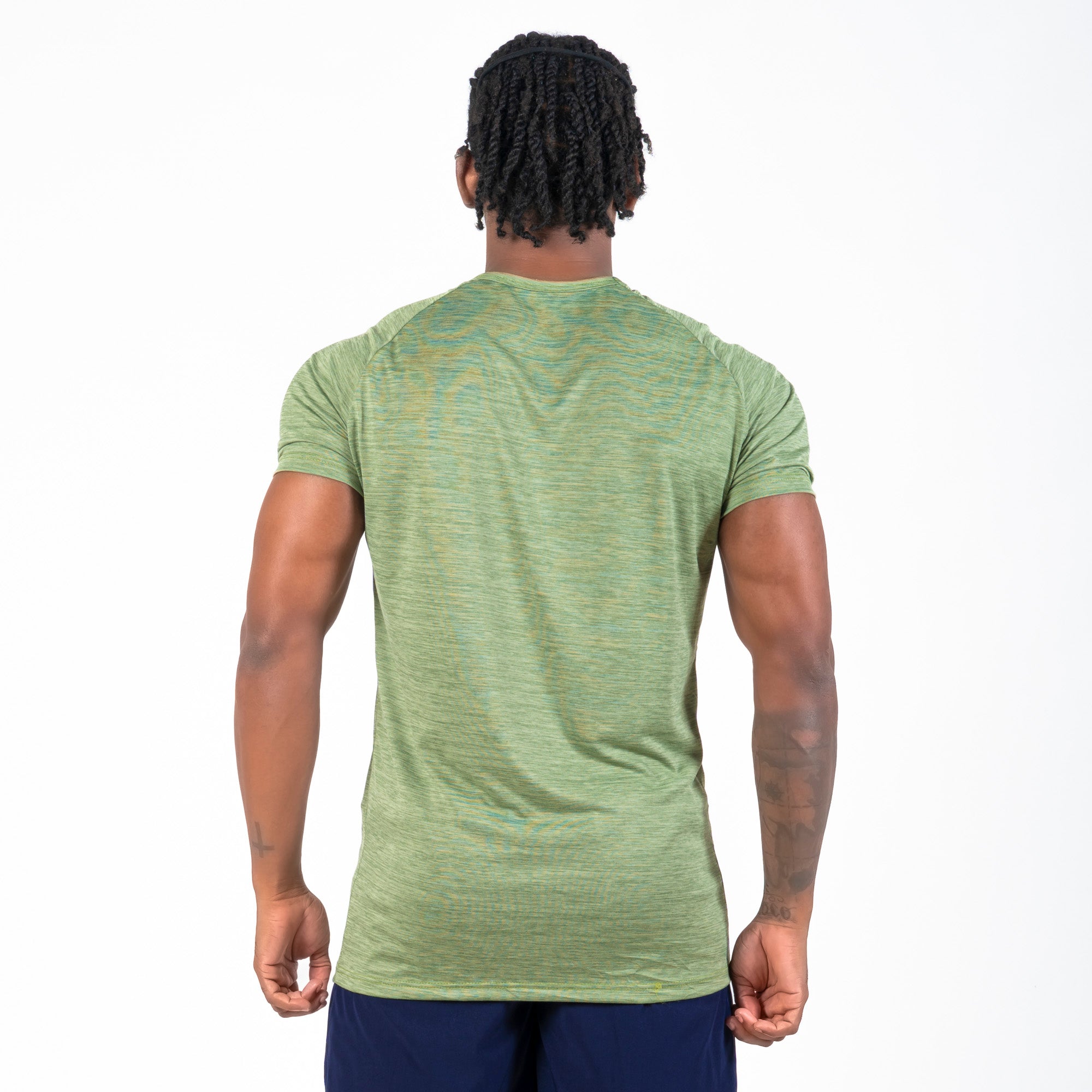 Camiseta Dry Fit New Fluid Mescla Verde Pistache