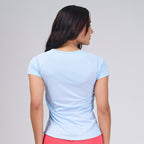 Camiseta Feminina Dry Fit Light Lupus Azul Bebê