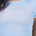Camiseta Feminina Dry Fit Light Lupus Azul Bebê