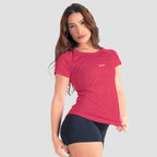 Camiseta Feminina Dry Fit New Tenacity Rosa Rouge