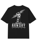 Camiseta Oversized Arm Day Preto