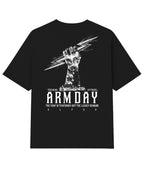 Camiseta Oversized Arm Day Preto