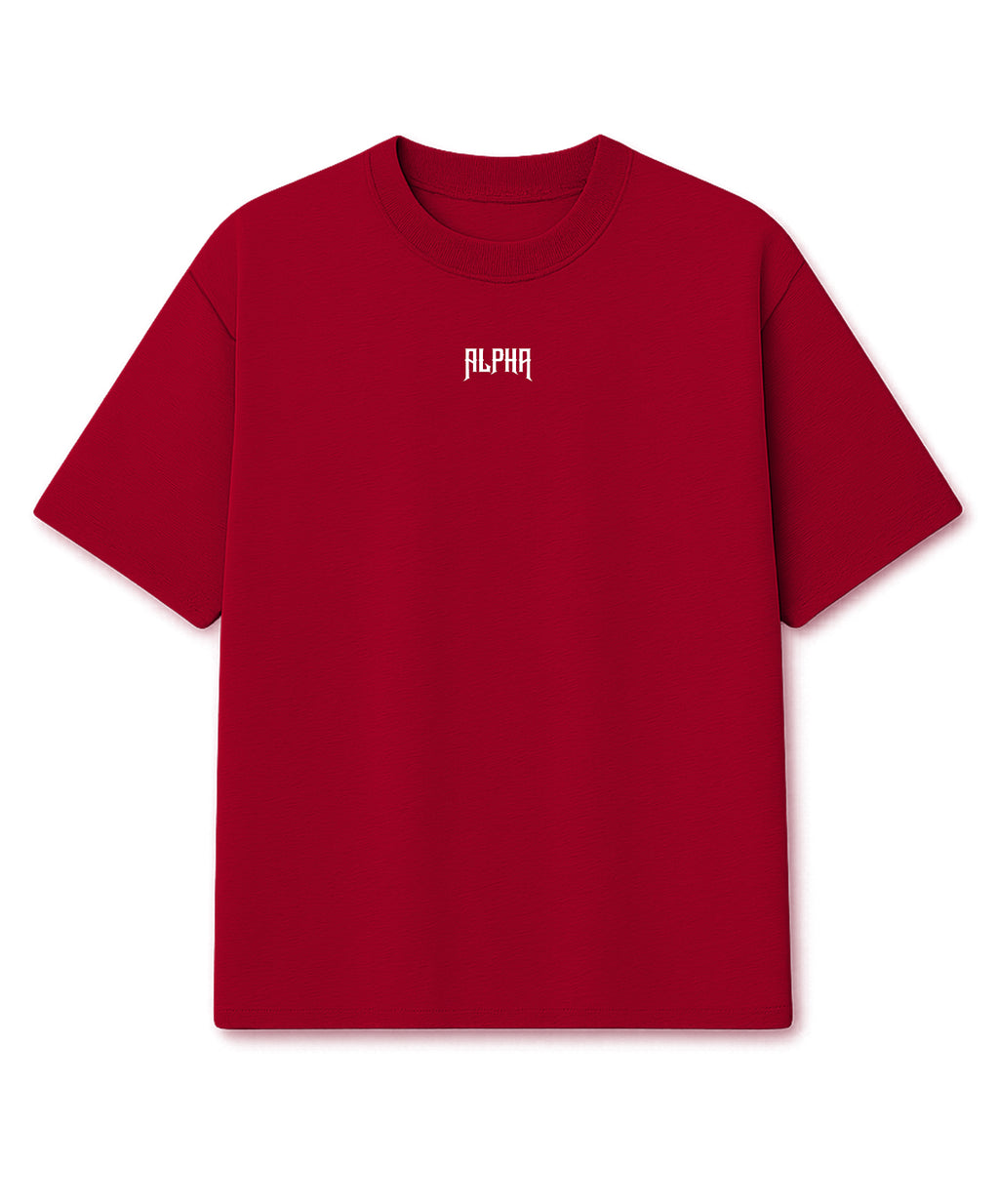 Camiseta Oversized Back Day Carmim