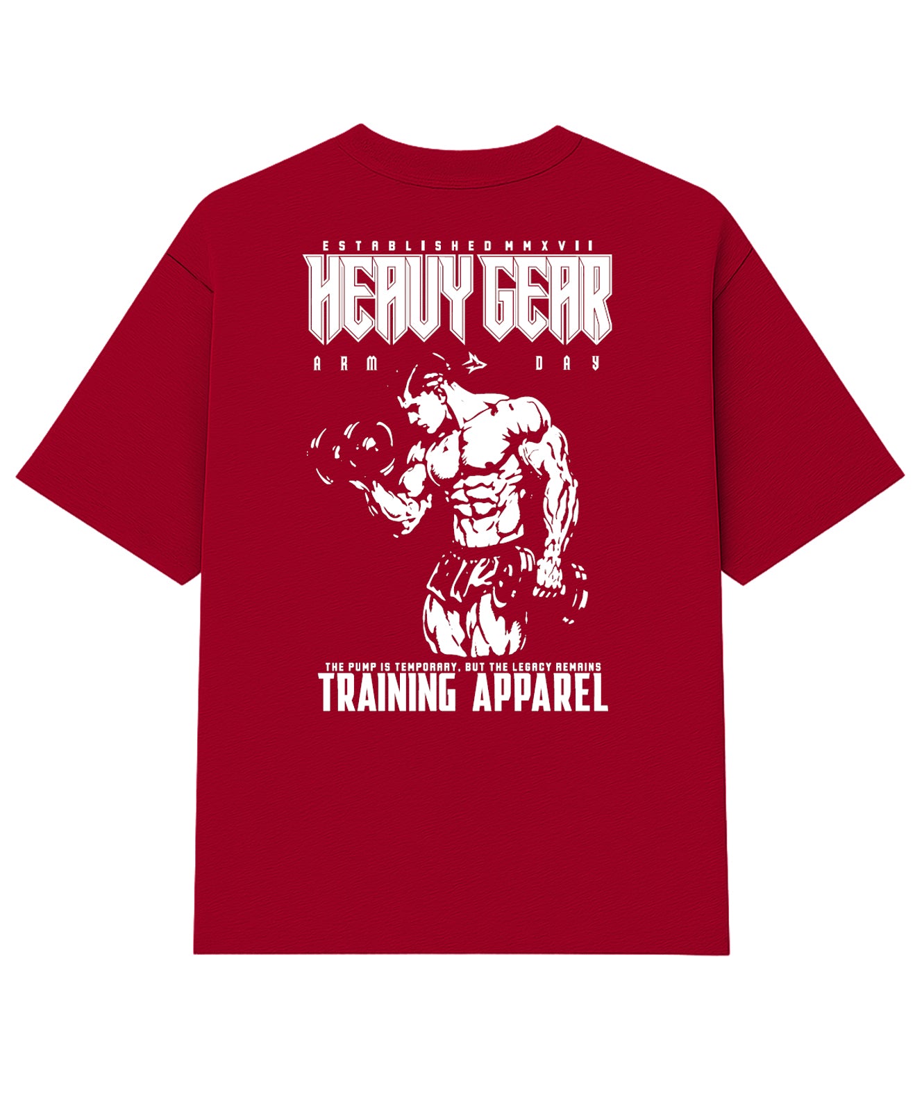 Camiseta Oversized Brutal Carmim