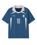 Camiseta Oversized Conquista Azul Vintage