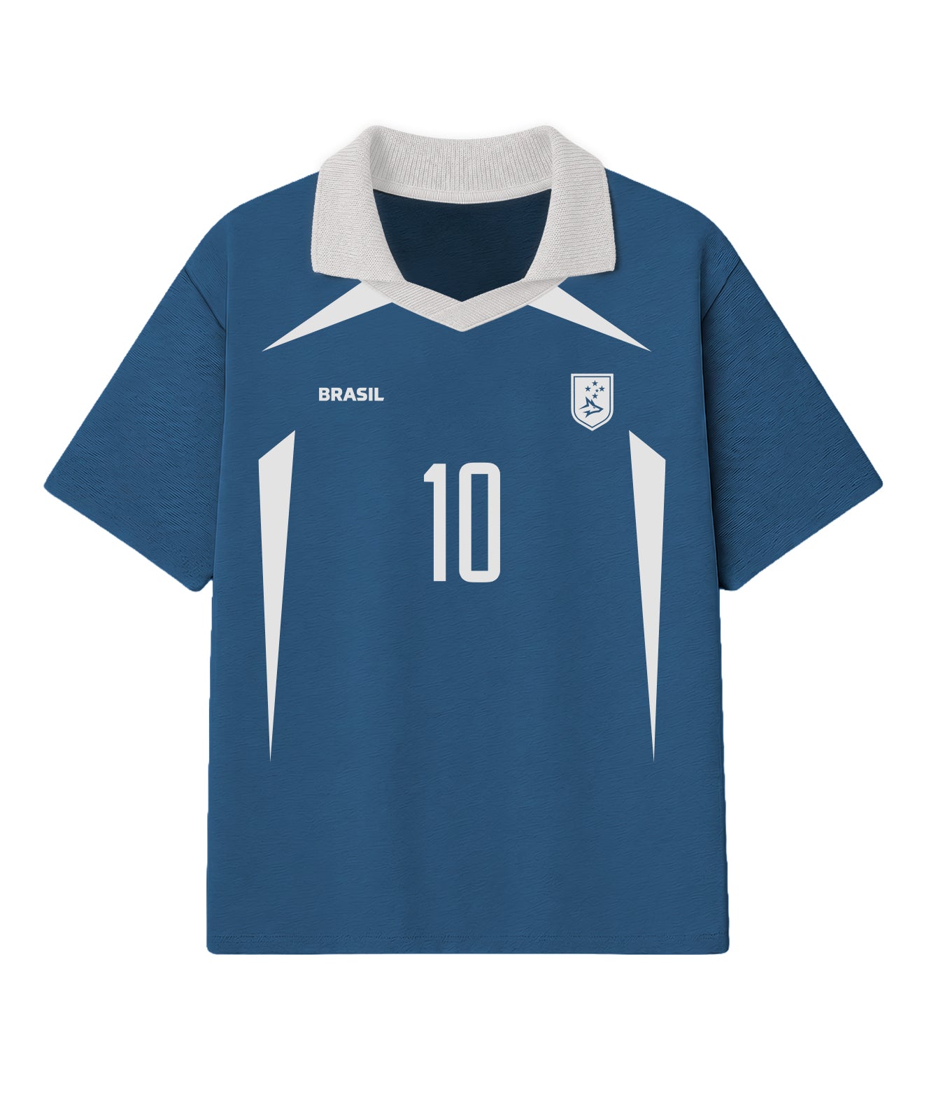 Camiseta Oversized Conquista Azul Vintage