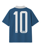 Camiseta Oversized Conquista Azul Vintage