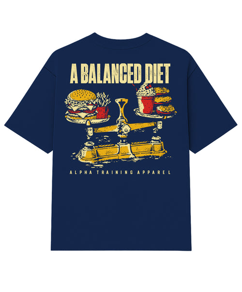 Camiseta Oversized Diet Azul Marinho