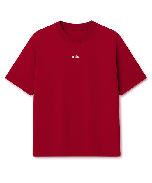 Camiseta Oversized Empire Carmim