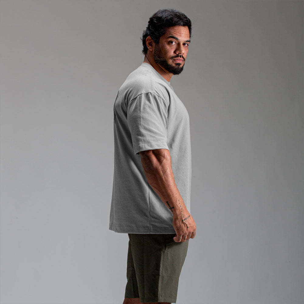 Camiseta Oversized Heavy Cinza