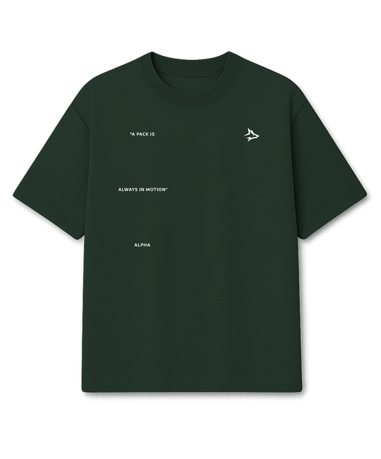 Camiseta Oversized In Motion Verde Musgo