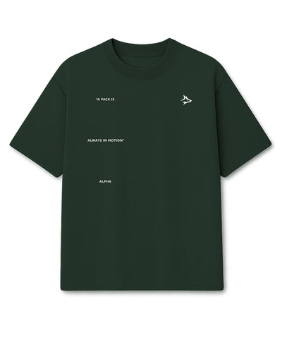 Camiseta Oversized In Motion Verde Musgo