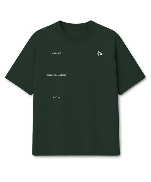 Camiseta Oversized In Motion Verde Musgo