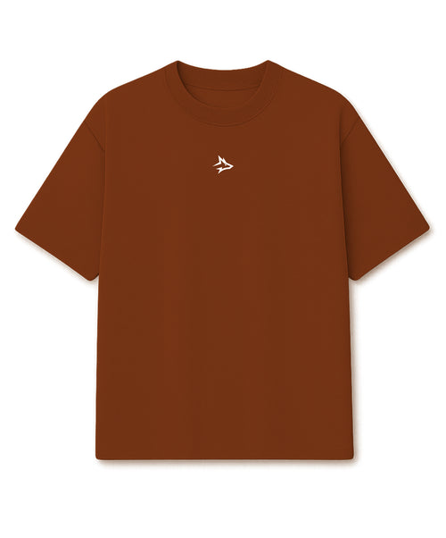 Camiseta Oversized Lupus Marrom Telha