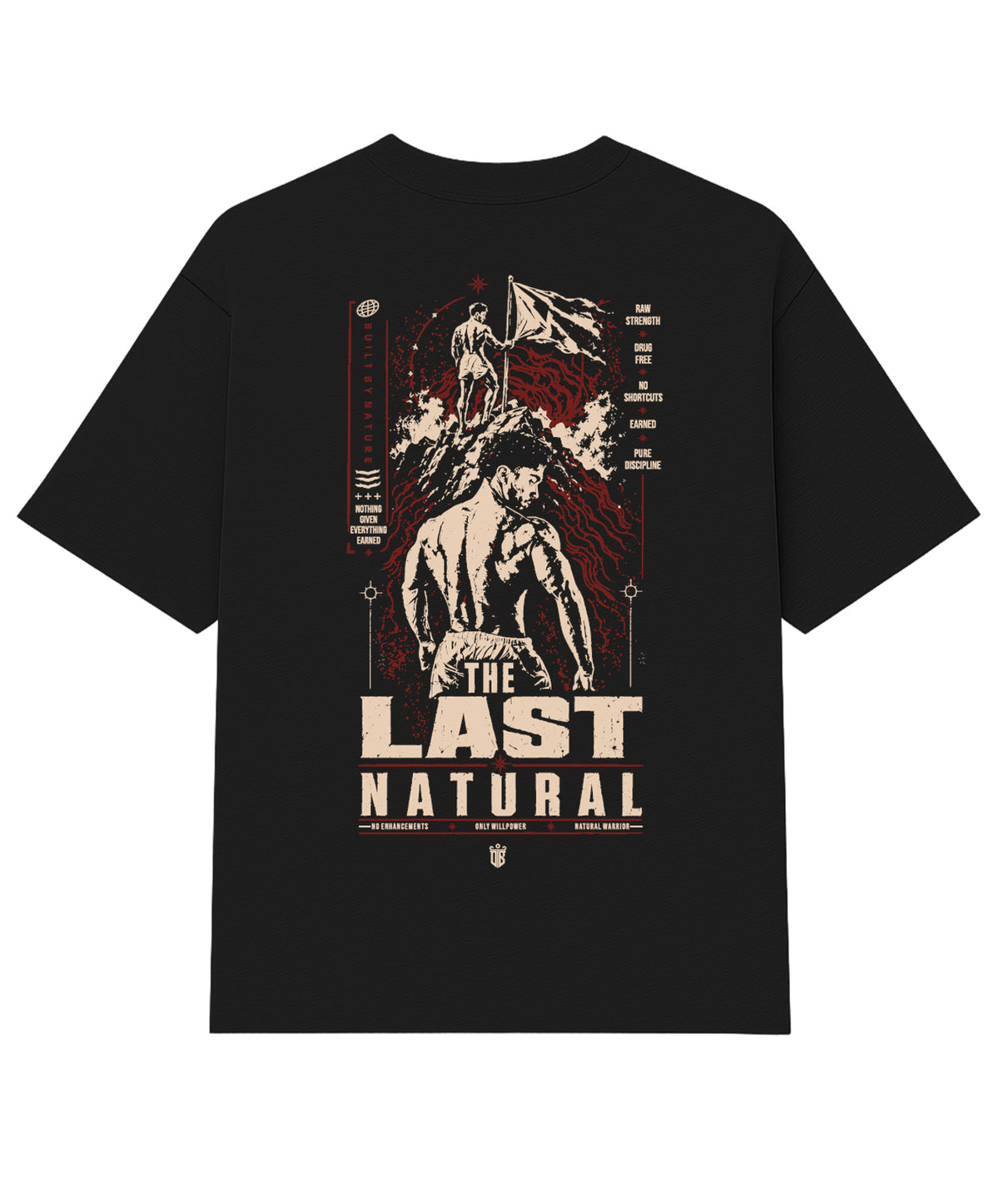 Camiseta Oversized Natural Warrior Preto