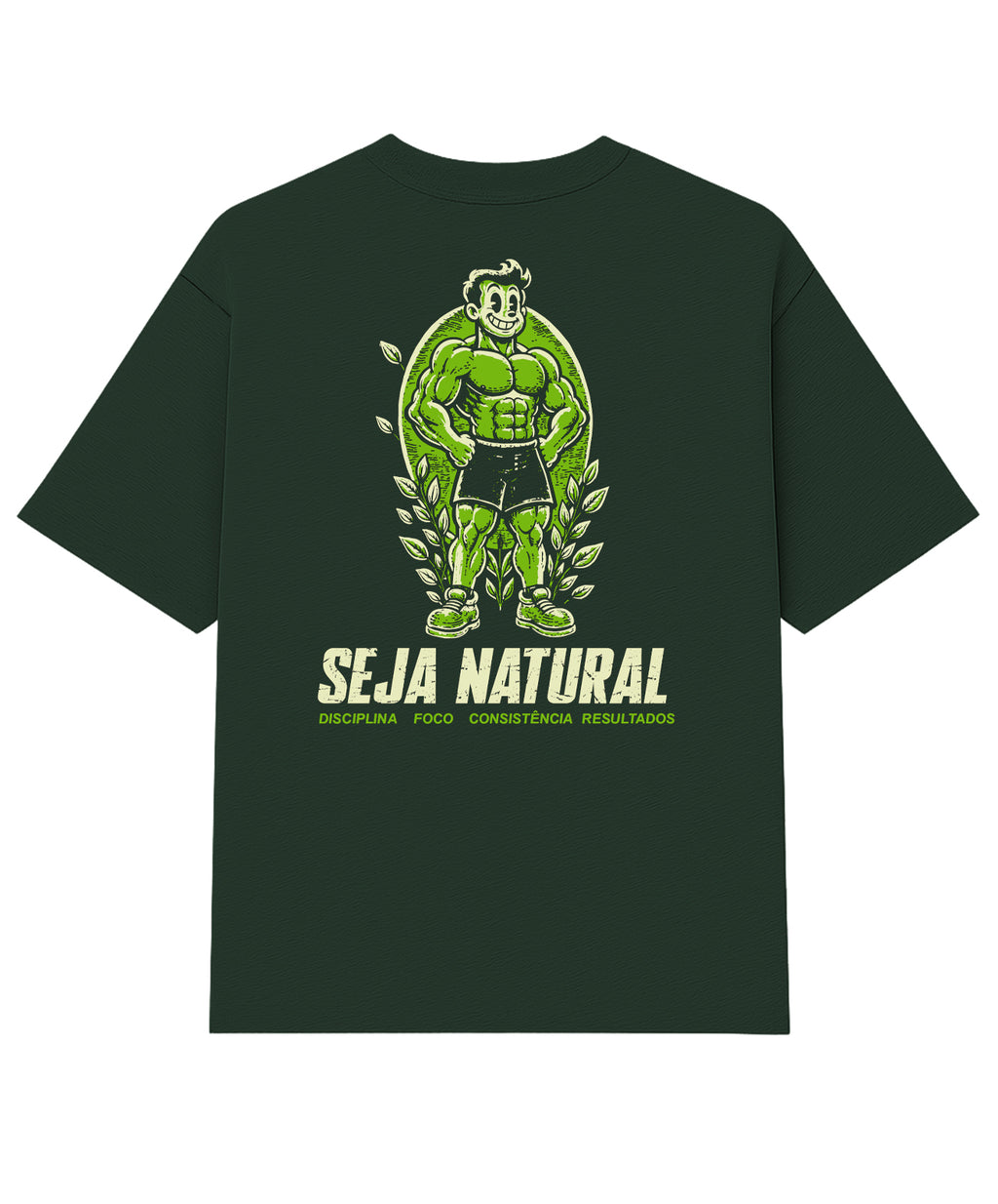 Camiseta Oversized Nature Verde Musgo