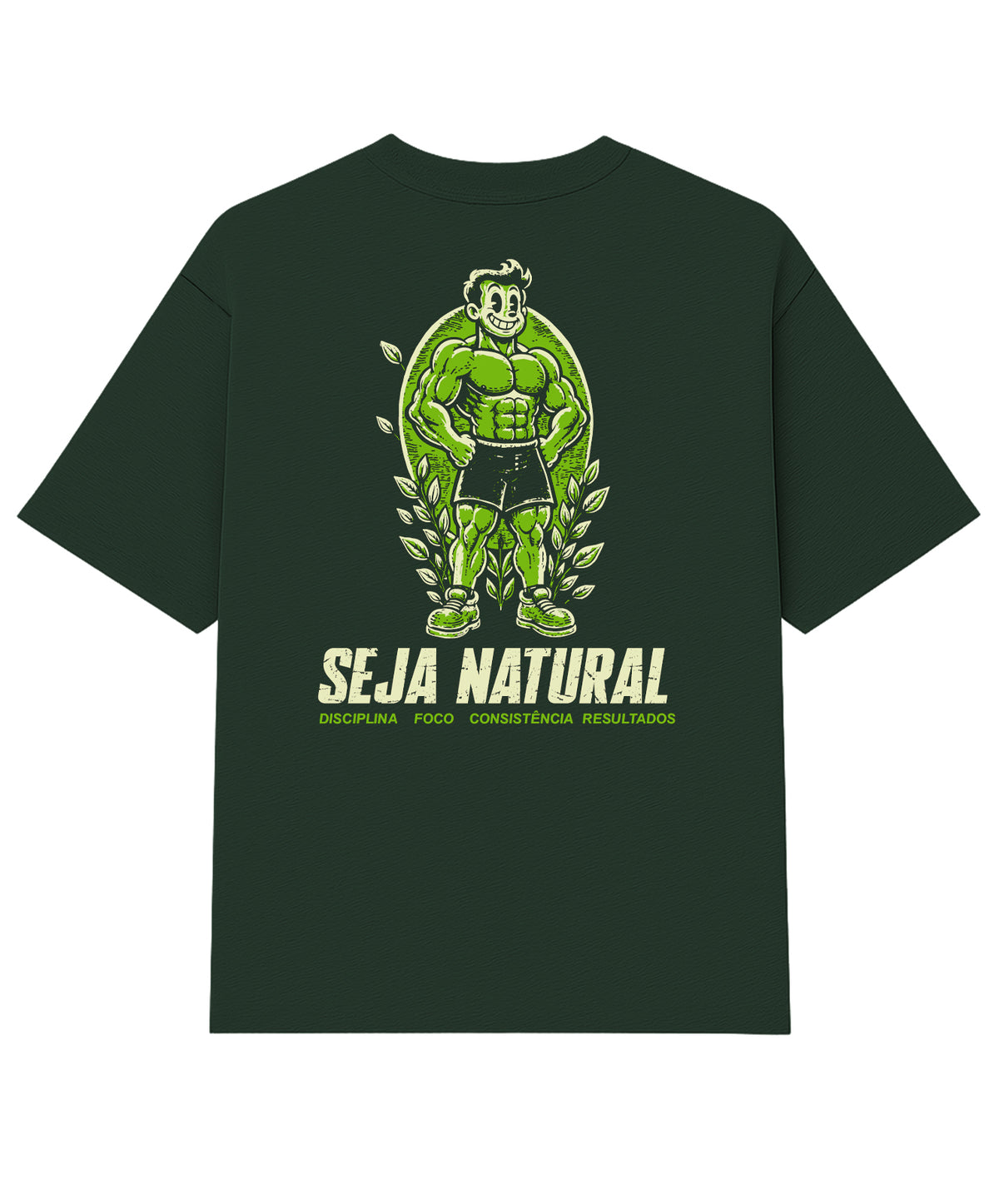 Camiseta Oversized Nature Verde Musgo