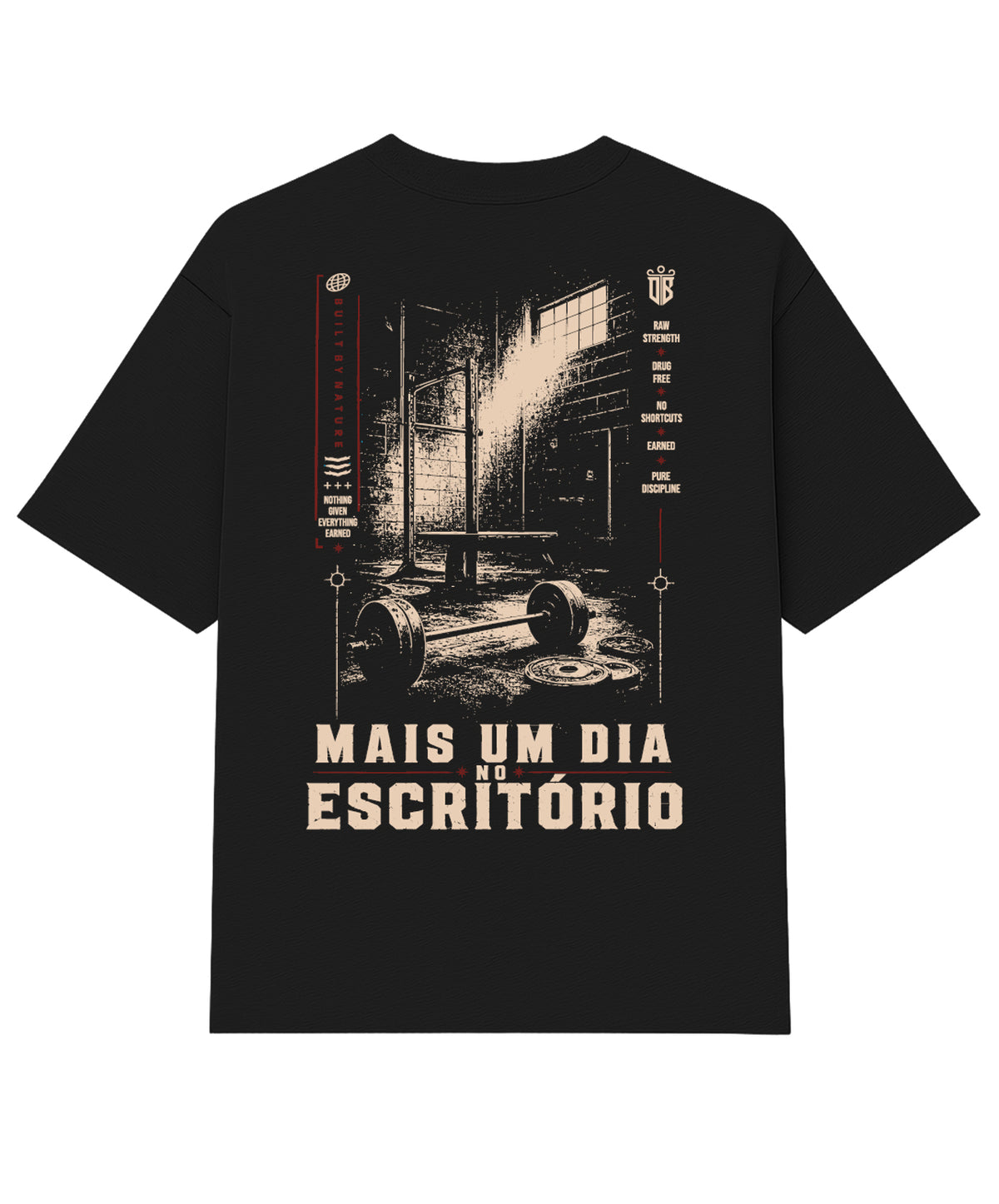 Camiseta Oversized Office Preto