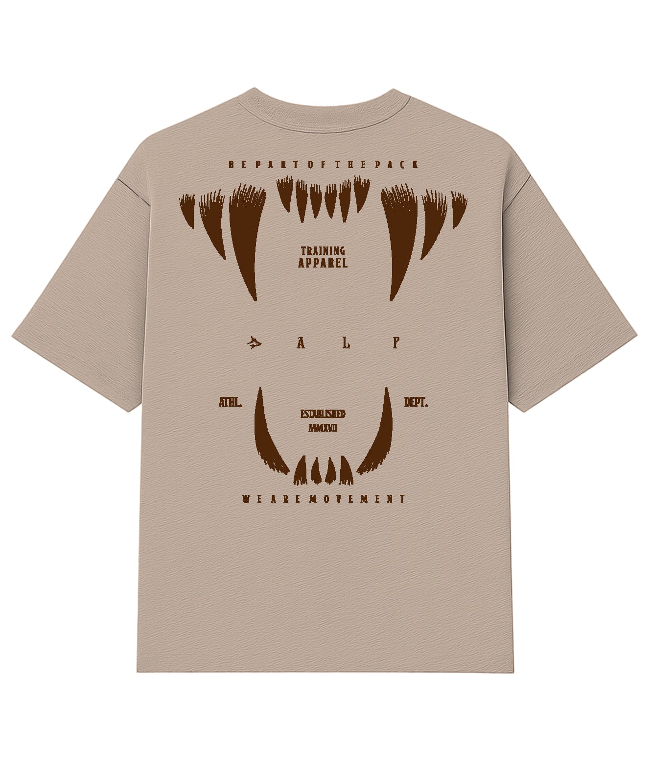 Camiseta Oversized Rage Bege Duna