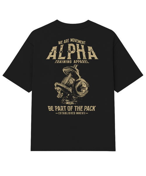 Camiseta Oversized Raw Power Preto