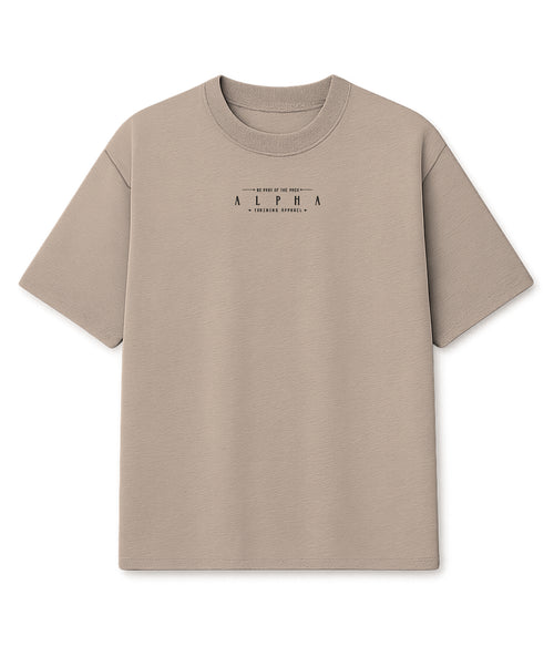 Camiseta Oversized Rise Bege Duna