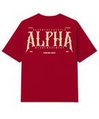 Camiseta Oversized Wild Wolf Carmim