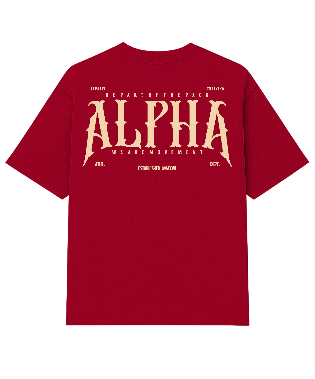 Camiseta Oversized Wild Wolf Carmim