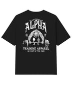 Camiseta Oversized Wolf Power Preto