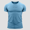 Camiseta Poliamida Line Pulse Azul Sereno