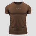 Camiseta Poliamida Line Pulse Marrom Castanho